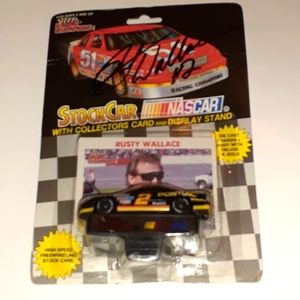 Vintage 1991 Rusty Wallace Racing Champions Autographed NASCAR Pontiac